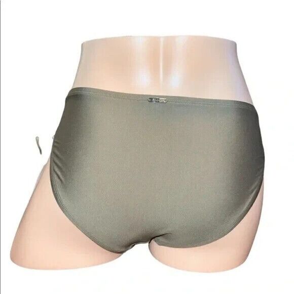 DKNY Olive Green Solid Hipster Bikini Swim Bottoms Extra Large NWT - Picture 4 of 8
